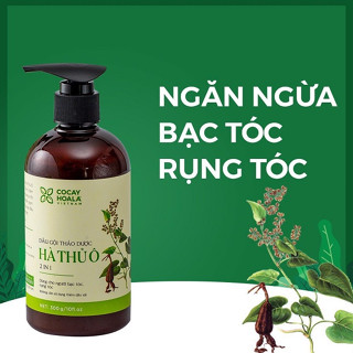 Dầu gội thảo dược Hà thủ ô 2in1 300g giảm ngứa da đầu, giảm rụng tóc bạc tóc hãng cỏ cây hoa lá