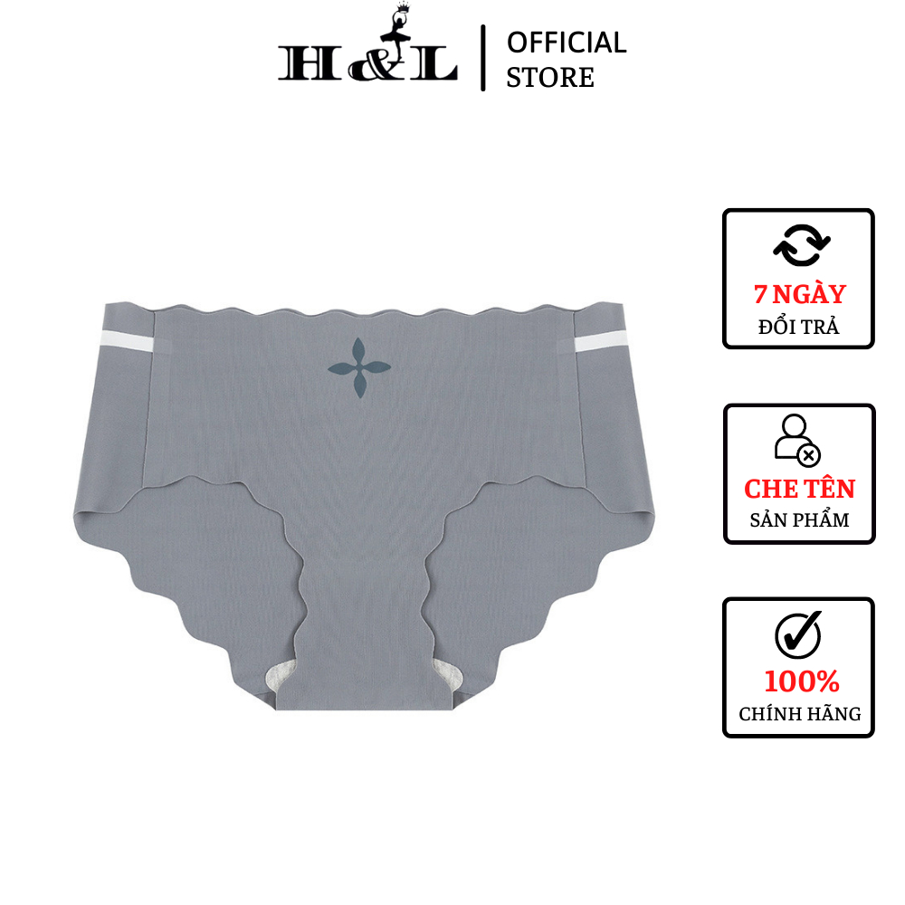 Quần lót nữ đúc su viền lượn sóng cạp vừa, đáy dán kháng khuẩn HL BOUTIQUE L117