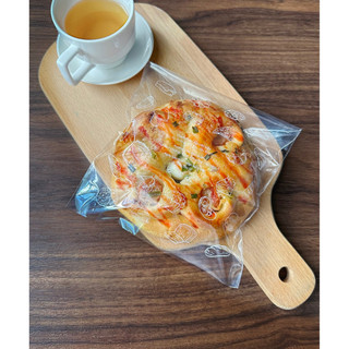 Túi nilon opp có in hình dán keo đựng bánh mì, bánh ngọt - set 1kg