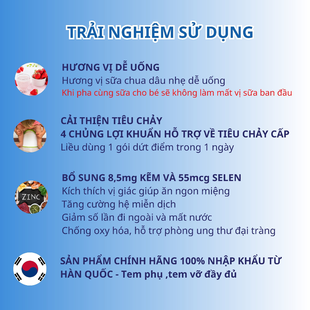 Combo 5 Gói Men Vi Sinh Alive Probiotics PLus 17 Chủng, Kẽm,Selen Cải Thiện Tiêu Chảy, Táo Bón,Rối Loạn Tiêu Hóa 2g/Gói