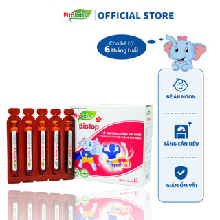 {DATE T4.2025}Siro Tăng Đề Kháng Cho Bé Fitolabs Biotop Giúp Ăn Ngon, Hấp Thu Tốt, Bé Phát Triển Toàn Diện Hộp 20 Ống