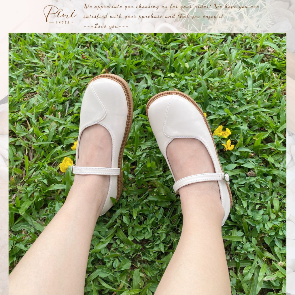 Giày búp bê nữ, Lolita xẻ mũi chất mềm đẹp, đế có đệm êm chân