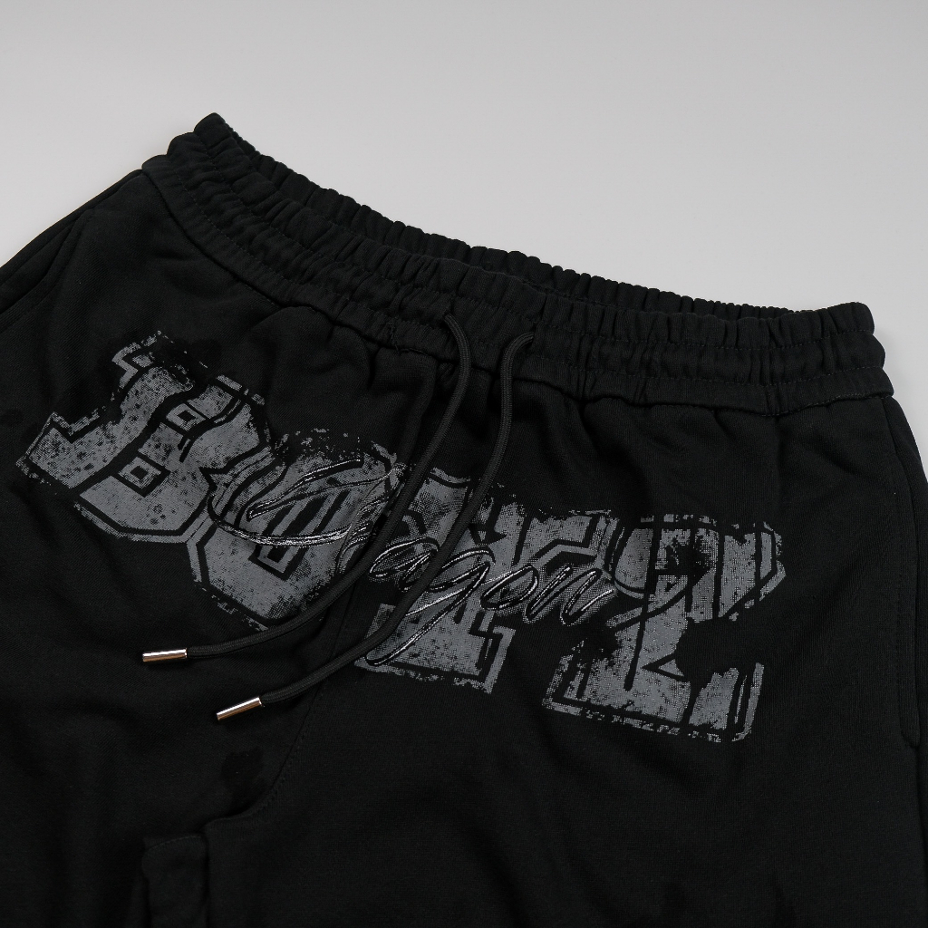 Quần Short Unisex Dragon Gray Short Nỉ Chân Cua , Thiết Kế Độc Quyền, Hình In DTG - Dragon Boyz Brand Chính Hãng