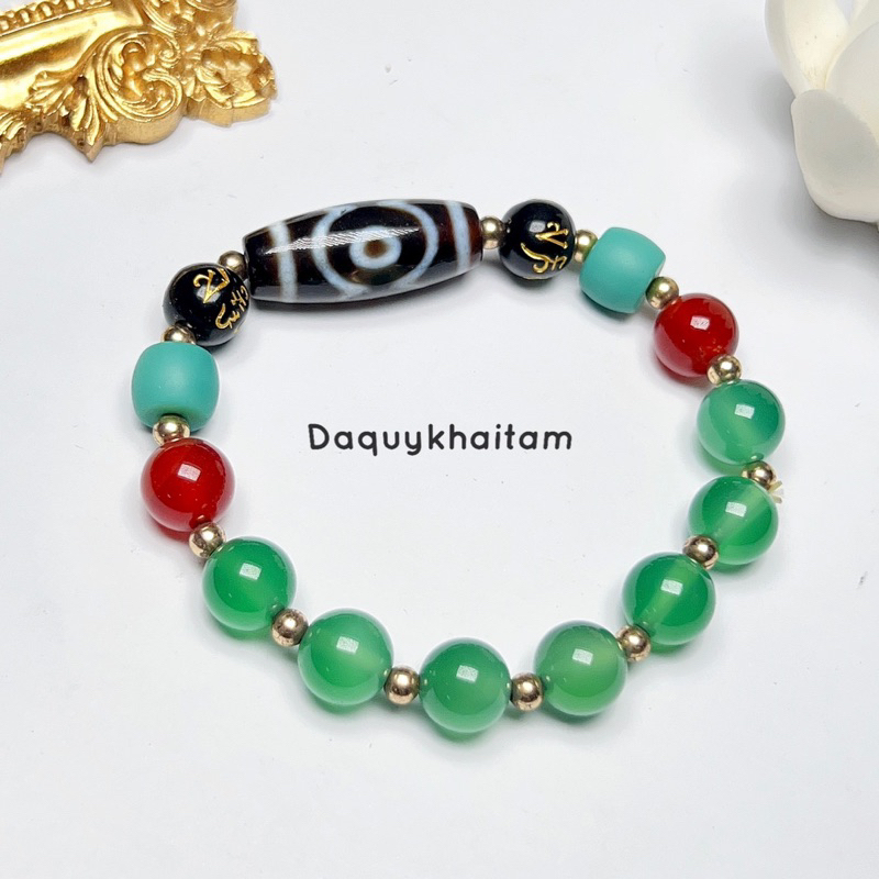 Vòng tay Dzi 3 mắt