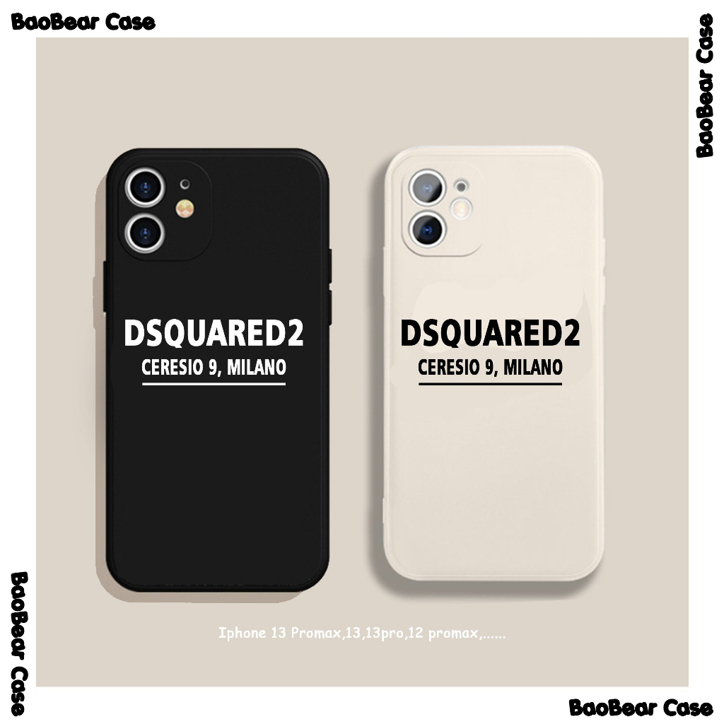 Ốp lưng Dsquared2 viền vuông iphone 14prm,14plus,14pro,14,13prm,13pro,13,12prm,12pro,12,11prm,11pro,11,XSM,Xs,7/8plus,.