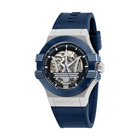 Đồng hồ nam Maserati R8821108035 Potenza automatic, Size 42mm, dây cao su, Authentic, Full box, Luxury Diamond Watch