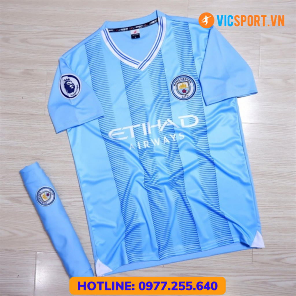 Áo đá banh Mancity, Quần áo đá bóng CLB Manchester City mới nhất 2023 - 2024 đủ màu - Vicsport
