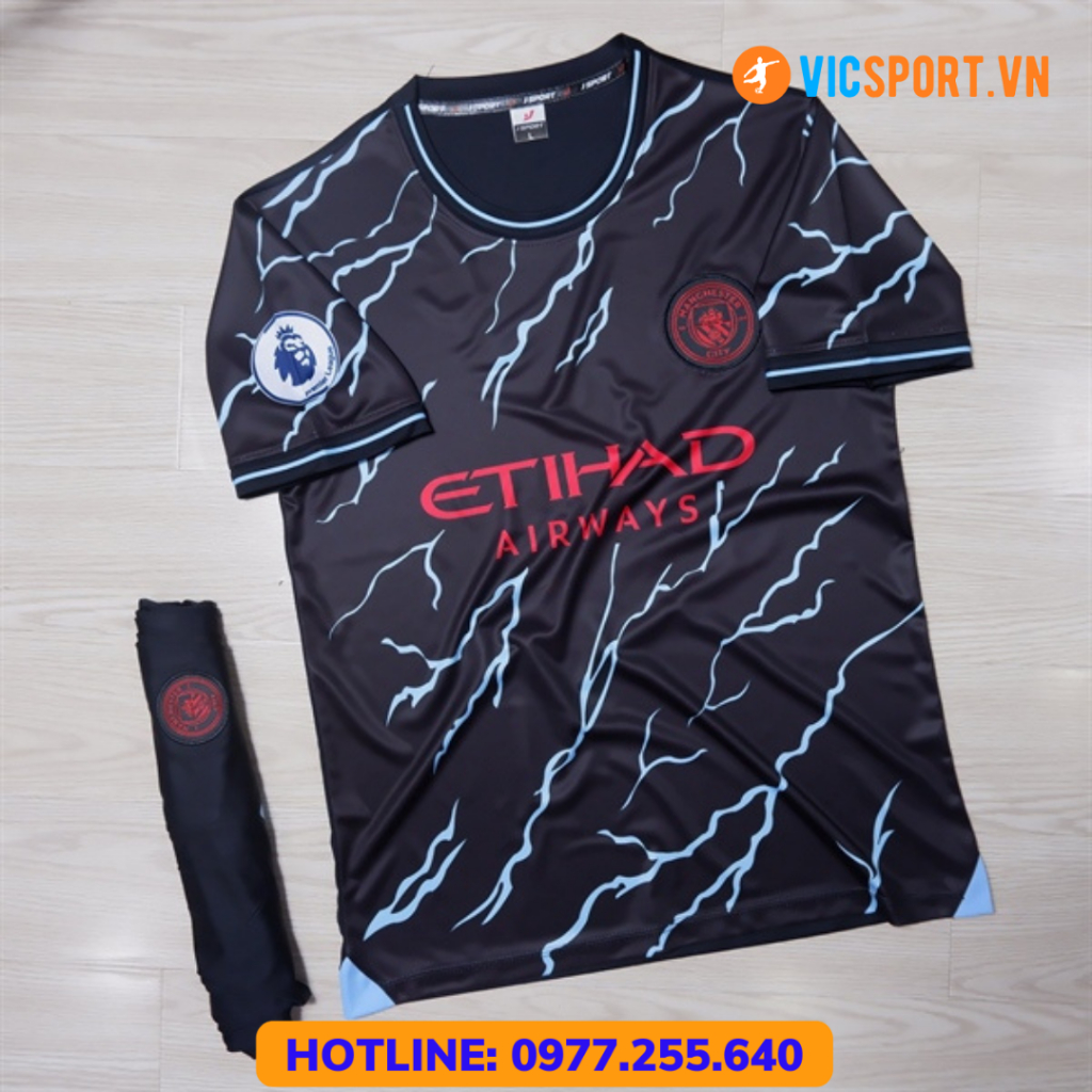 Áo đá banh Mancity, Quần áo đá bóng CLB Manchester City mới nhất 2023 - 2024 đủ màu - Vicsport