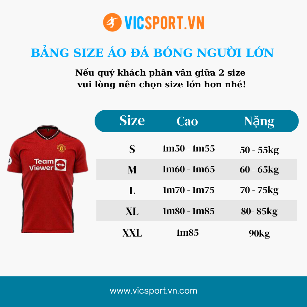 Bộ Quần Áo Đá Bóng MAN CITY, Quần Áo Đá Banh CLB Manchester 23 - 24 Thun Lạnh Thoáng mát SV  - Vicsport