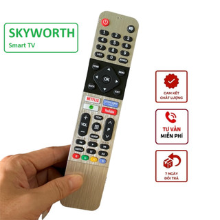 Điều khiển tivi Skyworth smart TV Android, remote skyworth chính hãng - Hàng mới