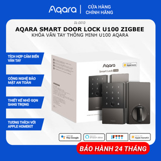 Khoá vân tay thông minh aqara u100 zigbee chốt cửa tự động mật khẩu tích hợp chuông chuyên dùng tương thích homekit