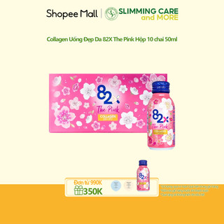 Collagen Uống Đẹp Da 82X The Pink Nhật Bản Hộp 10 chai 50ml - Tinh Khiết An Toàn Không Đường Không Chất Béo