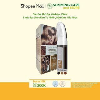 Dầu Gội Phủ Bạc Dưỡng Tóc Weilaiya 100ml (3 màu lựa chọn)