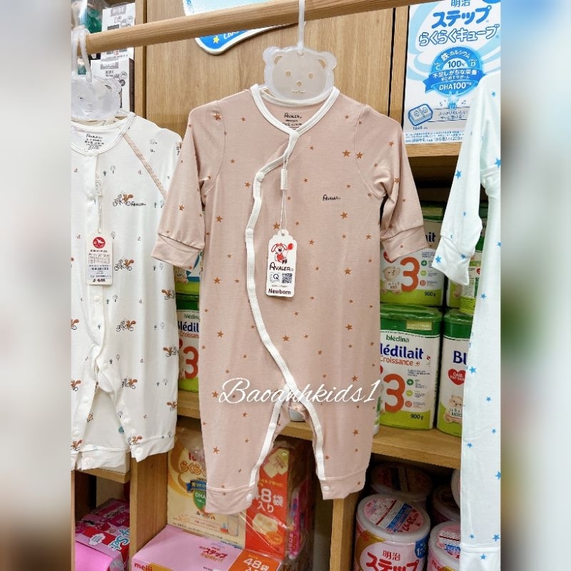 Body cài lệch dài tay Avaler chất sợi tre