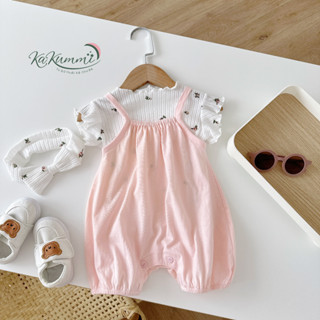 Bộ body yếm hồng Kakummi cho bé gái đi chơi, thôi nôi, đầy tháng BE85