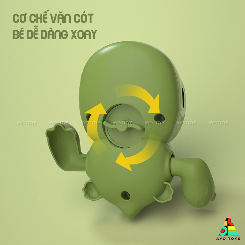 Khủng Long Đồ Chơi Vặn Cót - Đồ Chơi Thả Bồn Tắm Cho Bé Yêu - Đồ Chơi Phòng Tắm Cho Trẻ