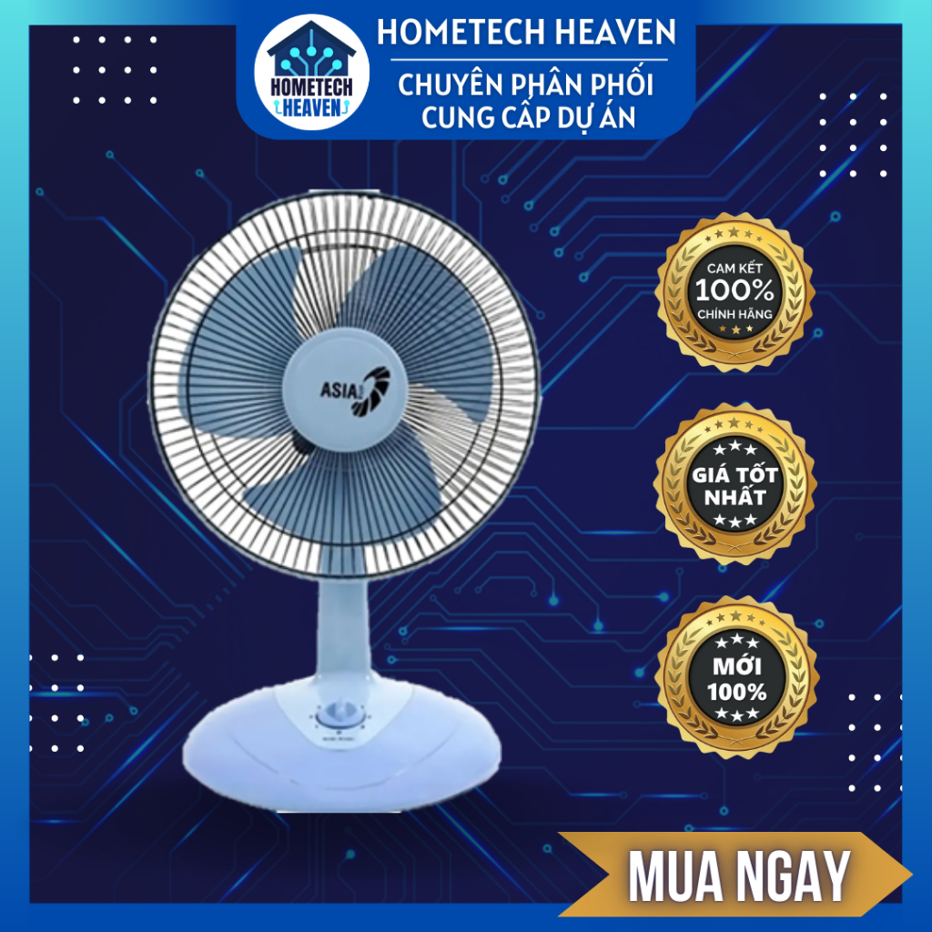 Quạt bàn Asia B12001 - Hàng chính hãng - Màu ngẫu nhiên