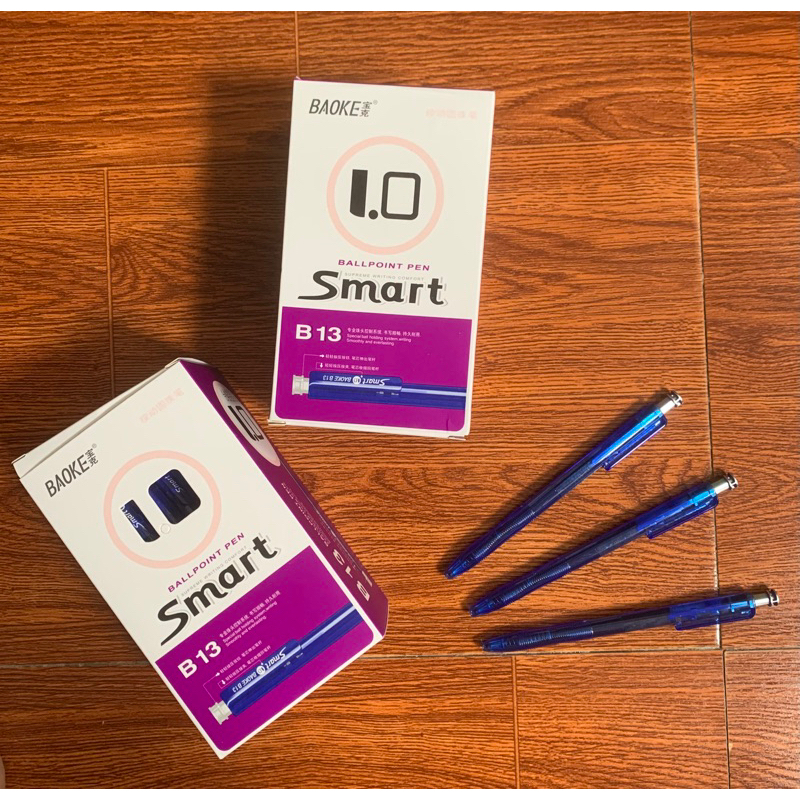 Hộp 48 bút bi B13 nét to 1.0mm, Bút bi B13 Smart Baoke, bút bi B13 cao cấp nét đẹp