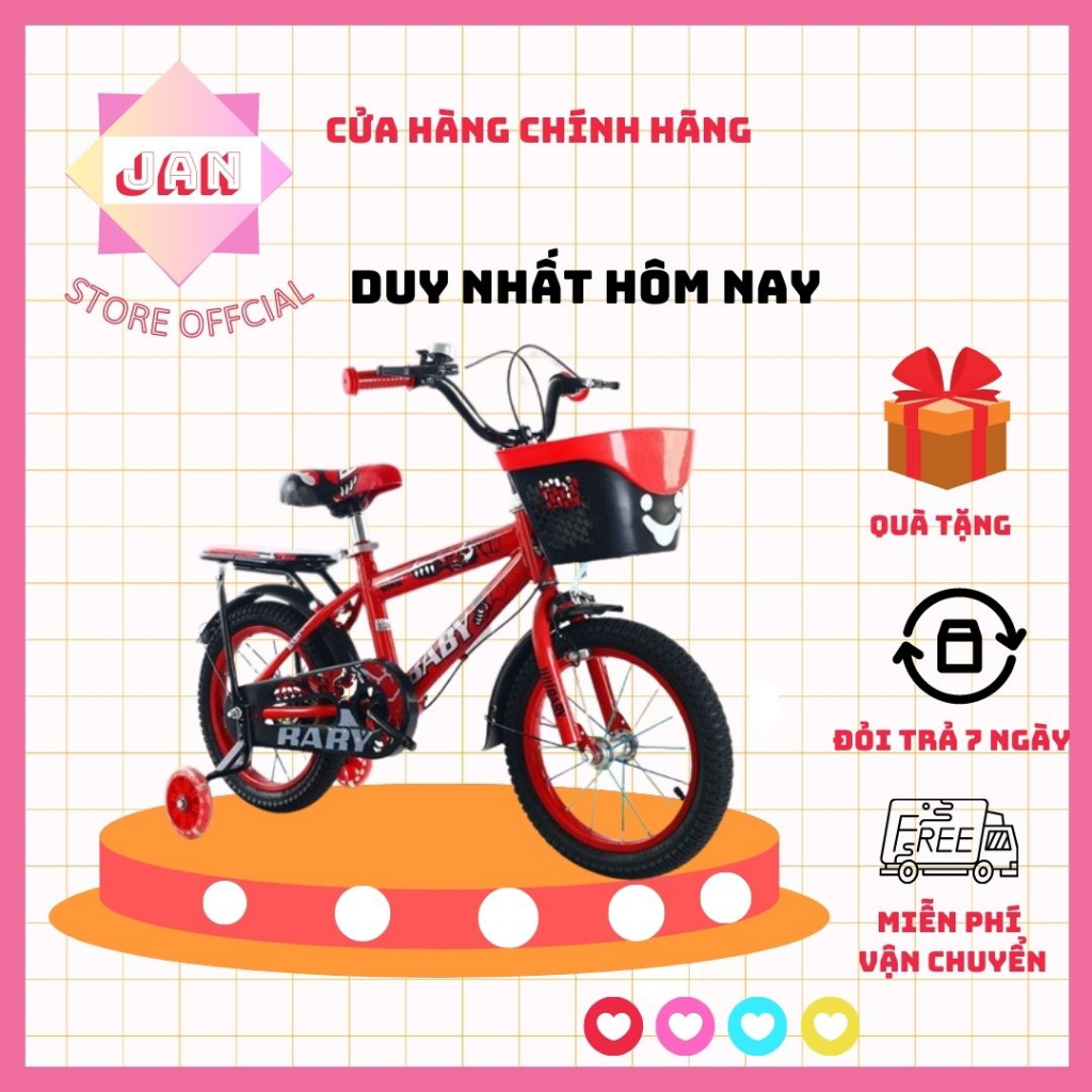 XE ĐẠP DÀNH CHO BÉ TRAI TỪ 2-6TUỔI SIZE 12-14 INCH