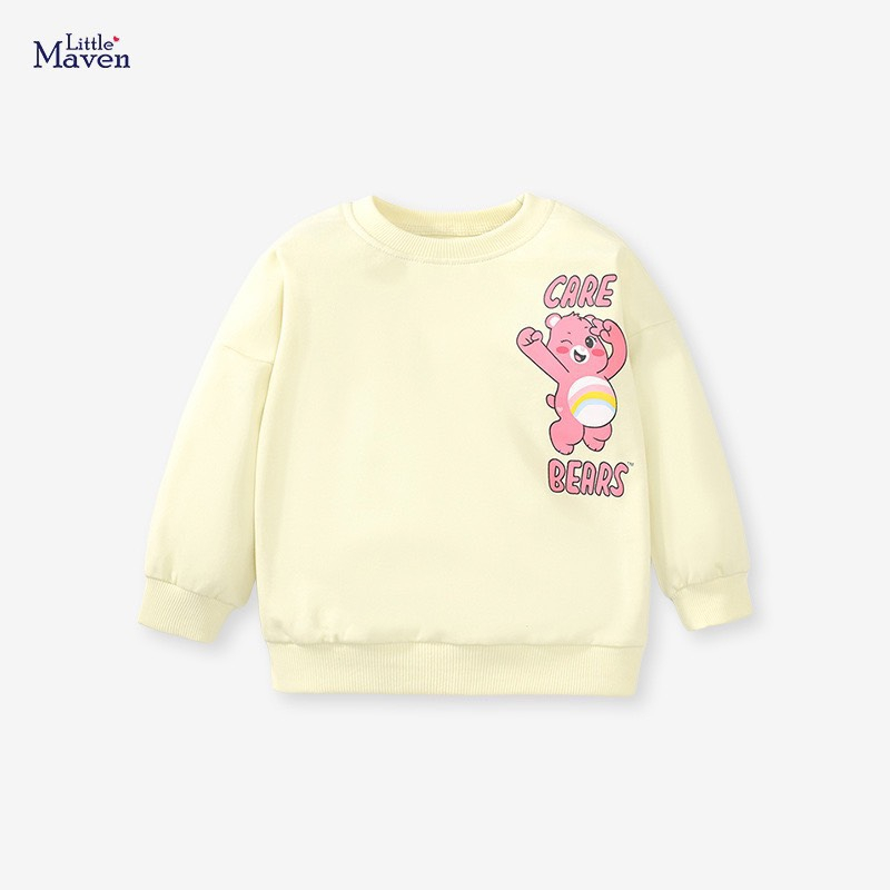BST áo nỉ nhiều họa tiết LM, MW đáng yêu cho bé gái 2-8 tuổi Mẫu mới 2024 P1 - Little Maven Official Store