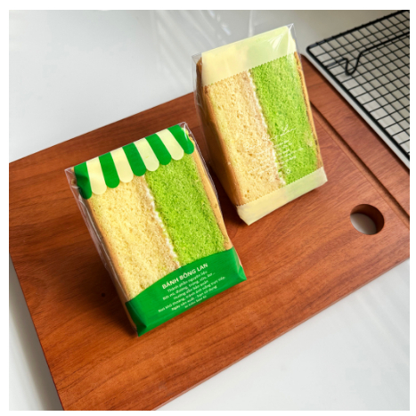 Túi Đựng Bánh Bông Lan Tam Giác - Set 100g