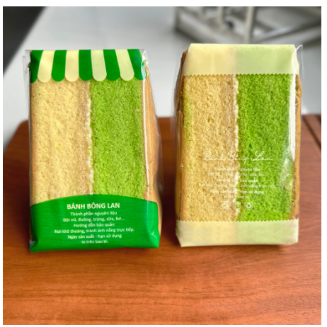 Túi Đựng Bánh Bông Lan Tam Giác - Set 100g