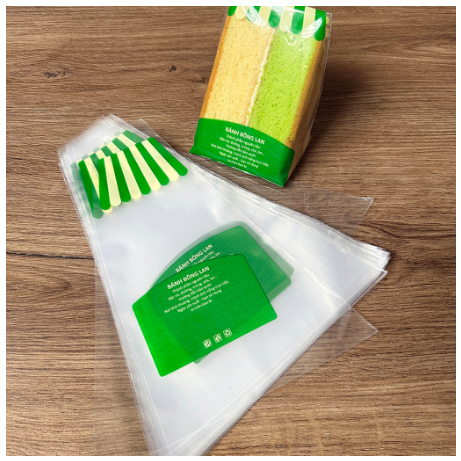 Túi Đựng Bánh Bông Lan Tam Giác - Set 100g