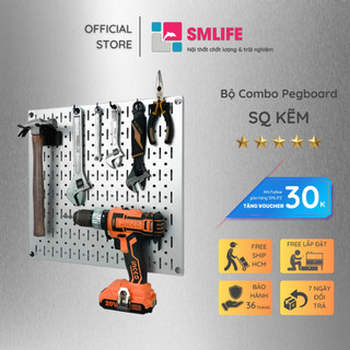 Bảng treo dụng cụ pegboard cơ khí sq smlife – mạ kẽm