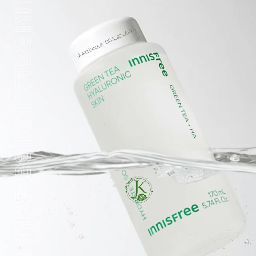 Nước hoa hồng trà xanh Innisfree Green Tea HYALURONIC Skin 170ml