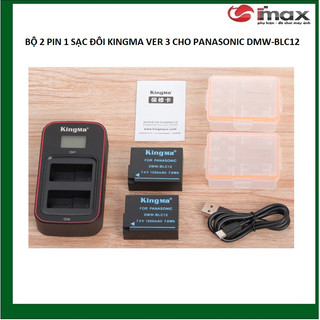 Pin sạc đôi kingma ver 3 thay thế cho pin máy ảnh dmw-blc12