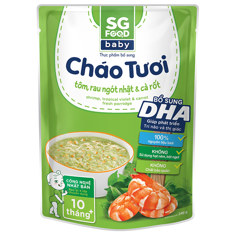 Cháo tươi baby SG Food các vị 240g