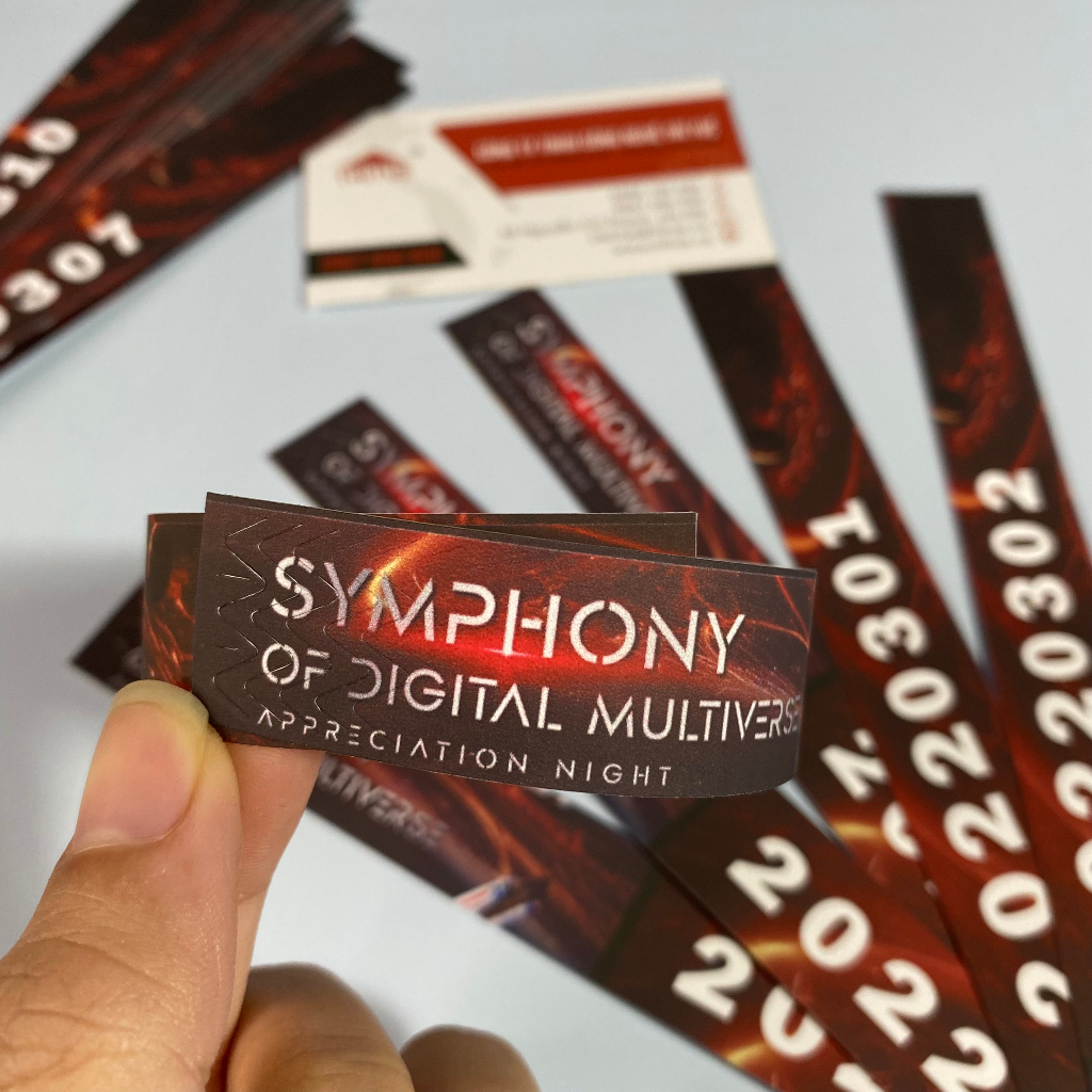 1000 vòng tay giấy in ấn cho sự kiện, vòng tay vé bơi giá rẻ nhất Hồ Chí Minh