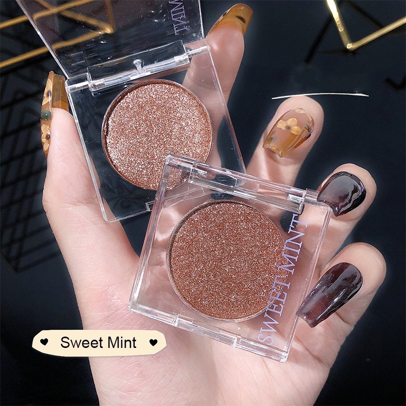 Hộp nhũ mắt bắt sáng SWEET MINT kim tuyến Bling trang điểm cao cấp - HIty Beauty