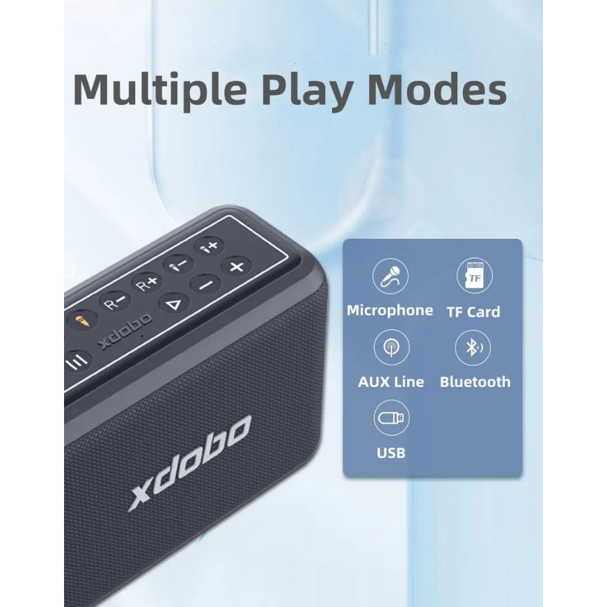 Loa Bluetooth karaoke, trợ giàng Xdobo X8 Pro 120W Siêu Trầm, mic hát nhẹ và hay, chống nước IPX5
