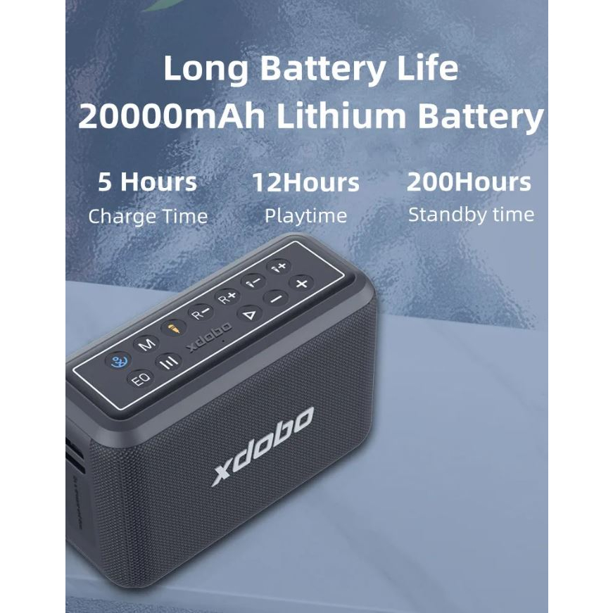 Loa Bluetooth karaoke, trợ giàng Xdobo X8 Pro 120W Siêu Trầm, mic hát nhẹ và hay, chống nước IPX5