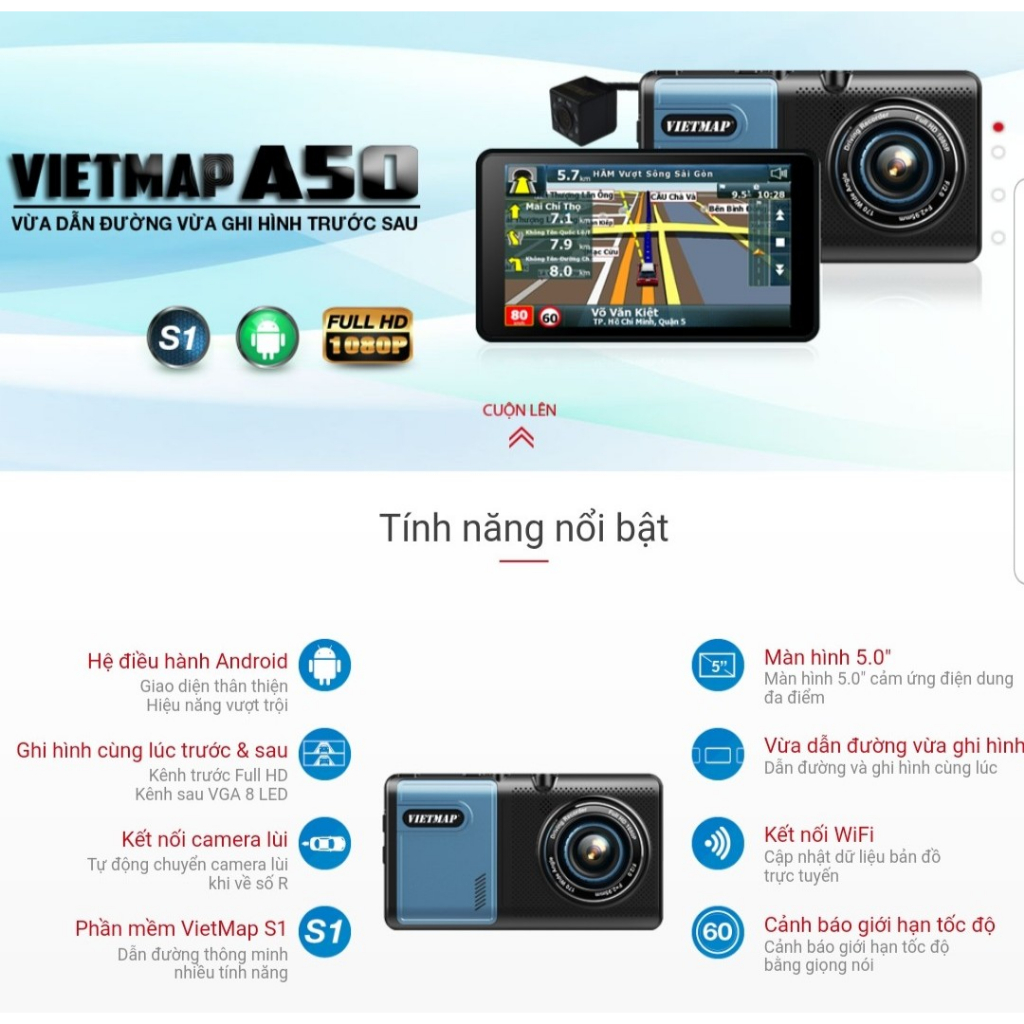 Bộ VIETMAP A50 - Full HD 1080
