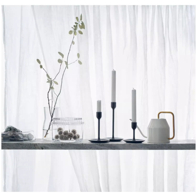 Bình tưới cây trang trí chất liệu thép, Bình tưới cây vòi dài dung tích 0.9L