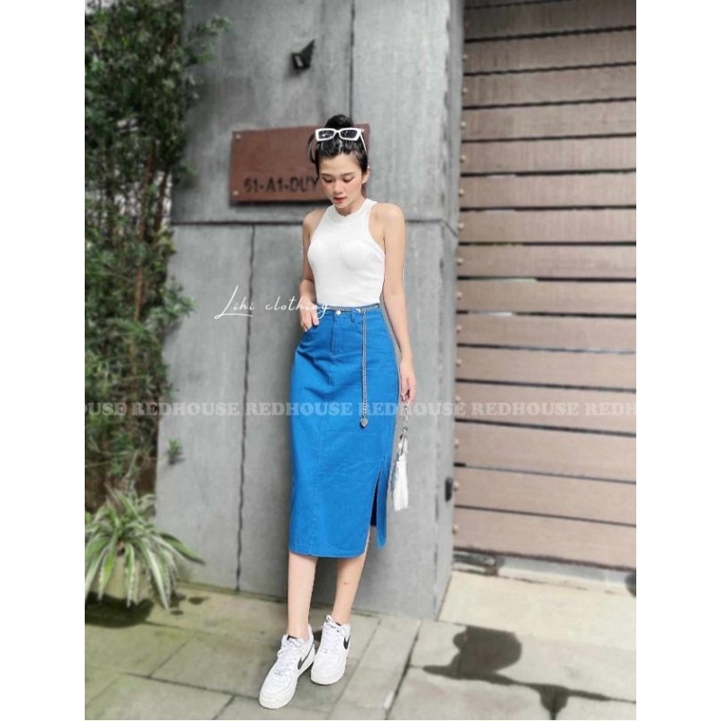 Áo sát nách cổ yếm hàng QC