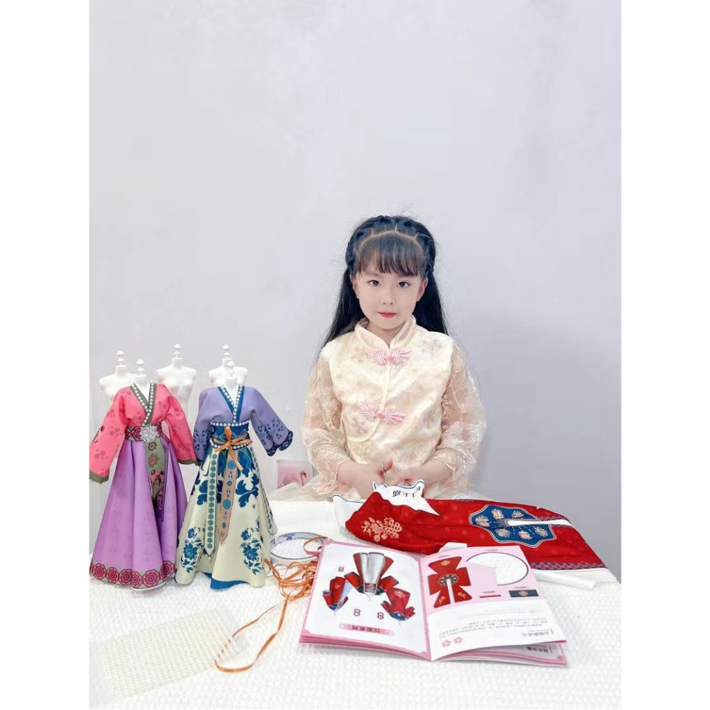 HÀNG SẴN Hộp quà Bộ thiết kế thời trang công chúa cổ trang DIY thiết kế Hán Phục Trung Hoa tiên nữ cổ phong cao cấp