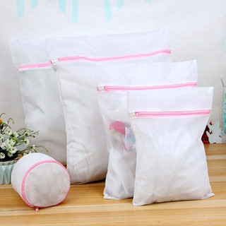 Combo 3 túi giặt lưới vuông 50x60 cm và 2 túi giặt tròn bảo vệ đồ lót khi giặt