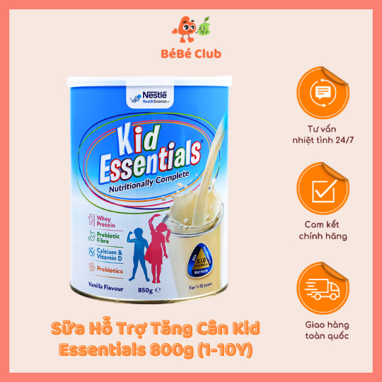 Sữa Hỗ Trợ Tăng Cân Kid Essentials 800g (1-10Y)
