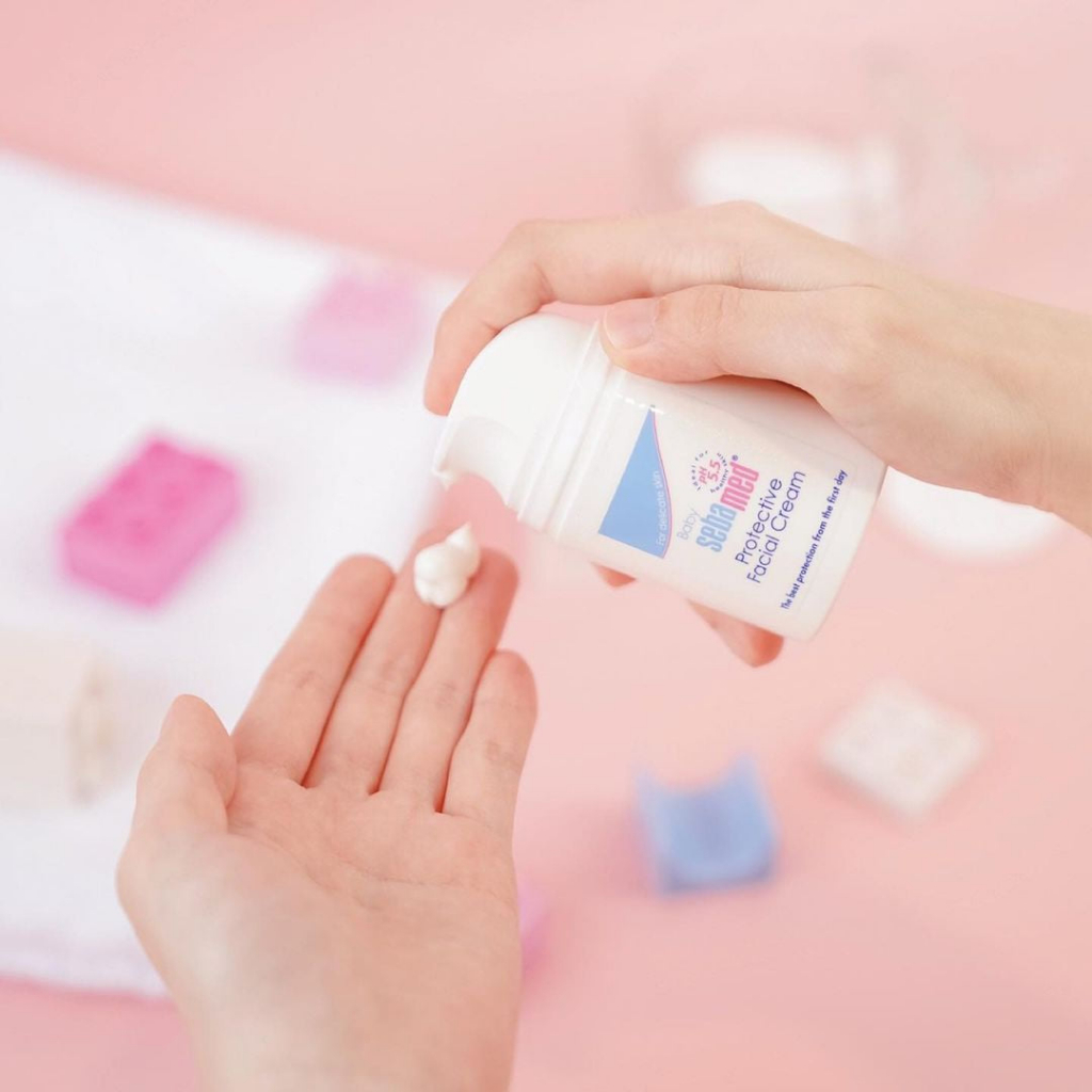 Kem chàm nẻ dưỡng ẩm bảo vệ da cho bé Baby Sebamed Protective Facial Cream