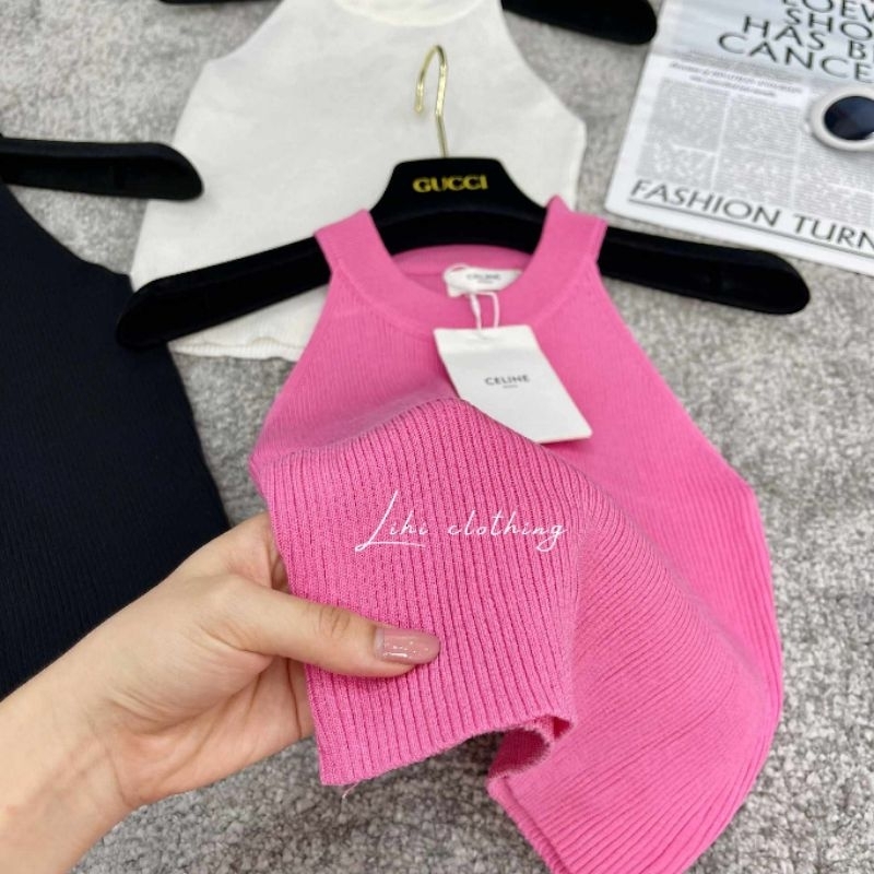 Áo sát nách cổ yếm hàng QC