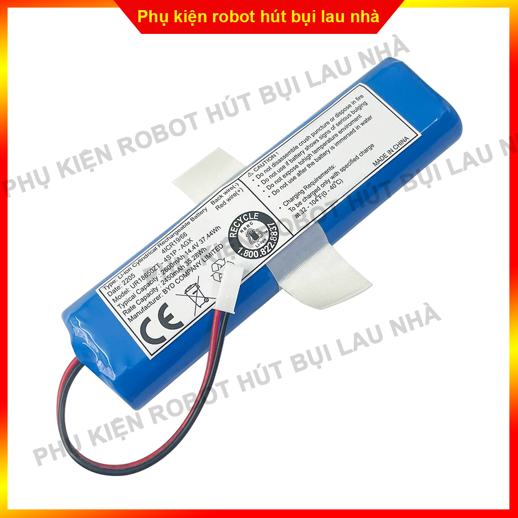 Pin robot hút bụi Medion 18500, 18501, 18600, 19510, 19511, 19500, 19900 - Bảo hành 3 tháng - Lỗi 1 đổi 1 trong 3 tháng