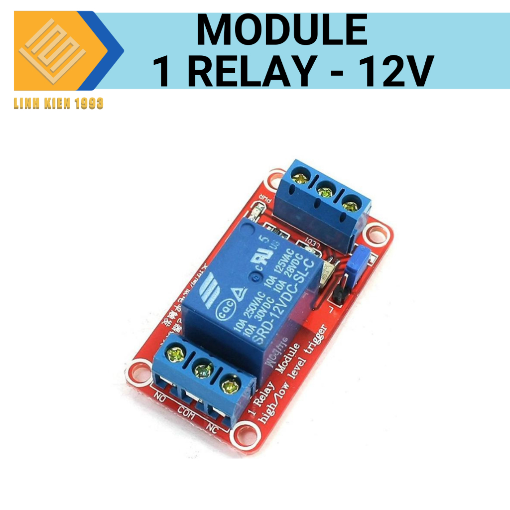 Mạch điều khiển relay 5V 10A có 1 kênh