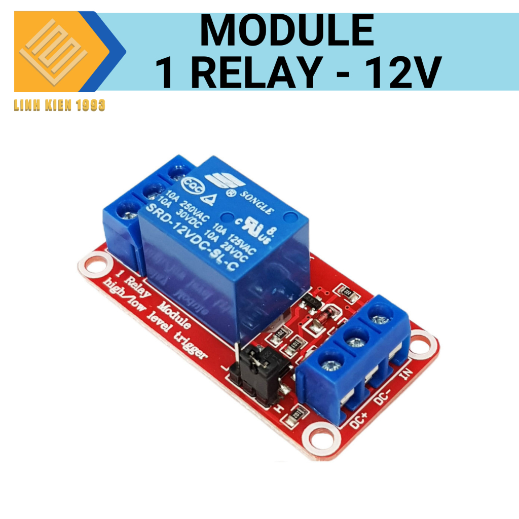Mạch điều khiển relay 5V 10A có 1 kênh