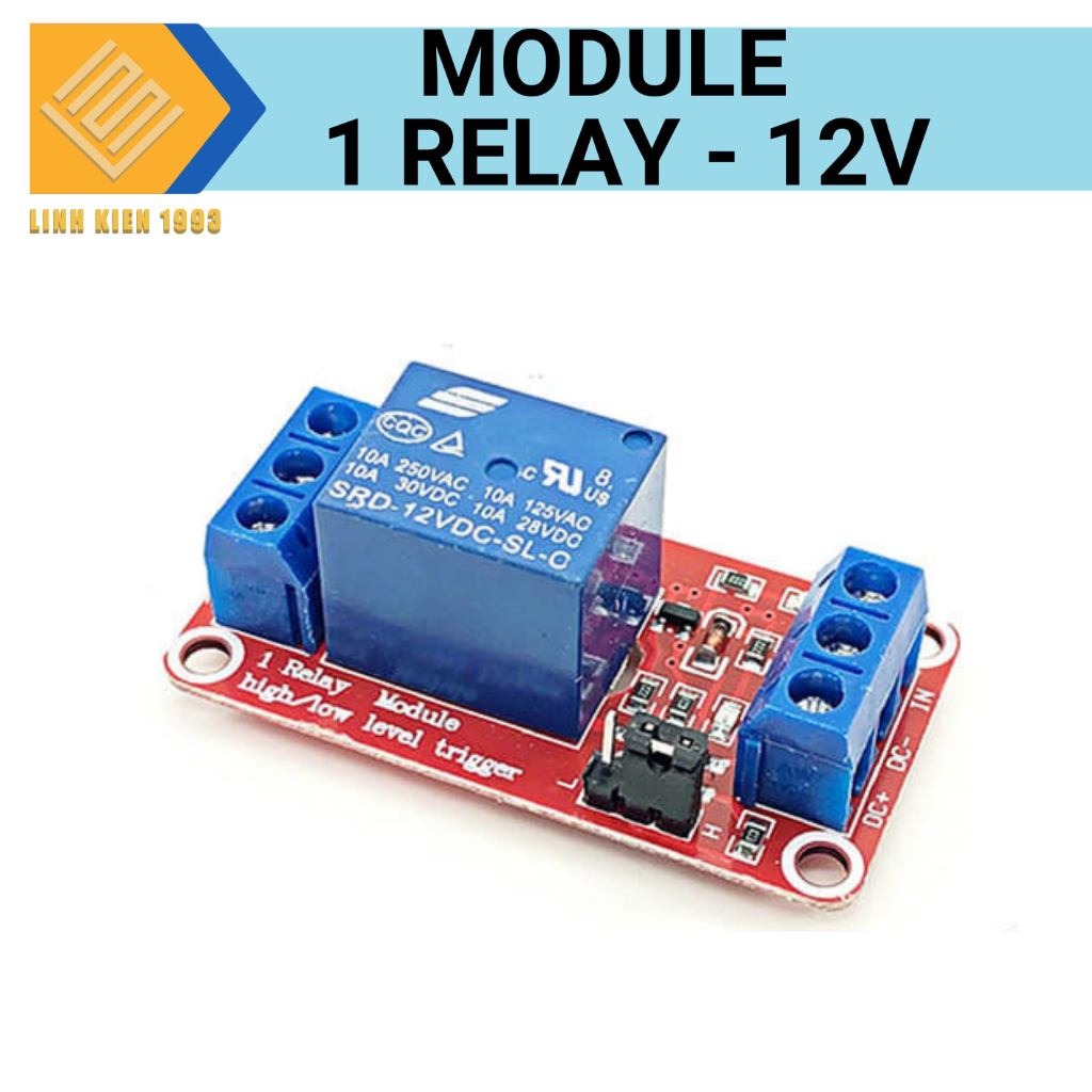 Mạch điều khiển relay 5V 10A có 1 kênh