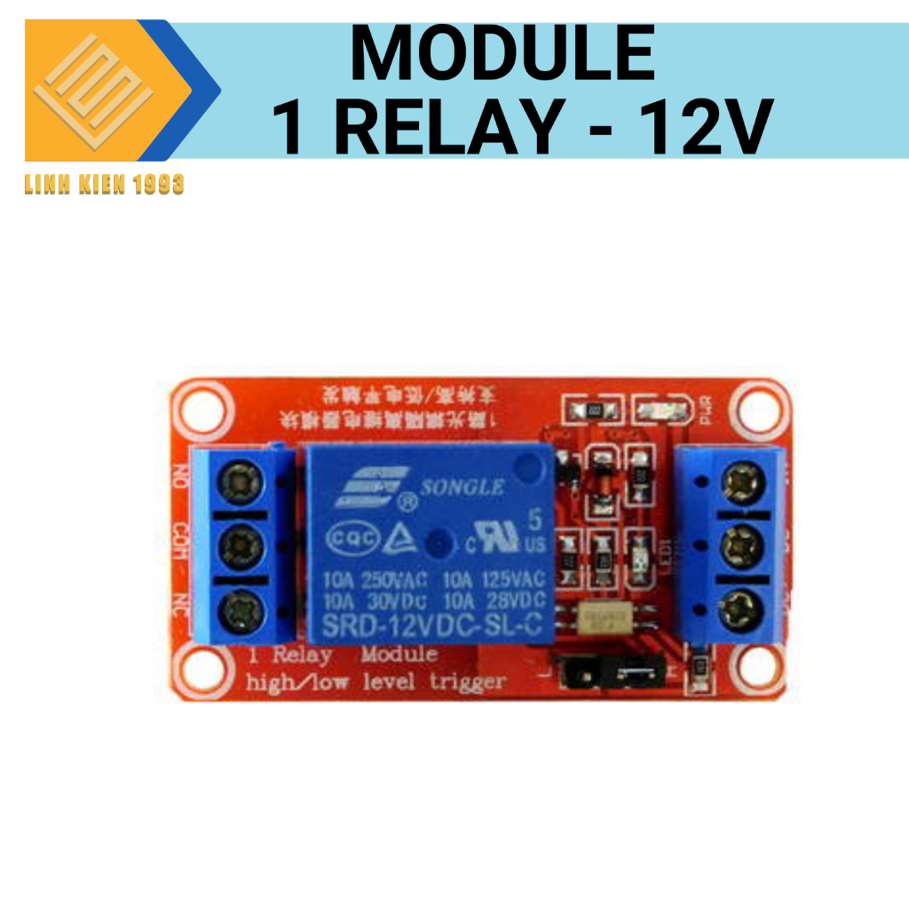 Mạch điều khiển relay 5V 10A có 1 kênh
