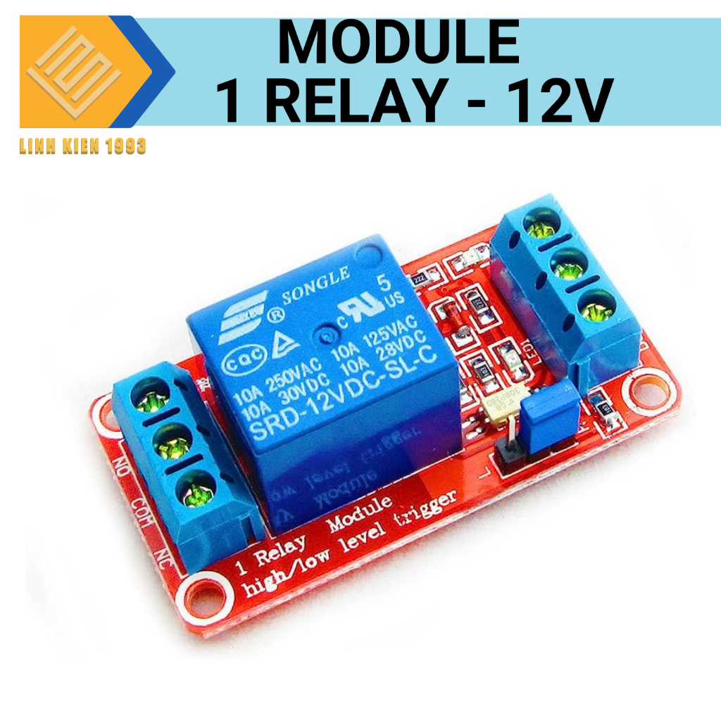 Mạch điều khiển relay 5V 10A có 1 kênh