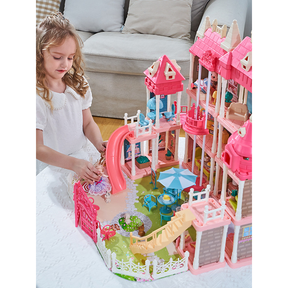 Nhà Búp Bê Barbie Mô Hình Biệt Thự Cỡ Lớn Nhiều Tầng Giá Rẻ Cho Bé Gái